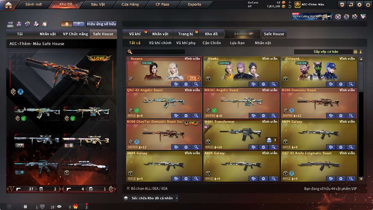 shop acc cf uy tin gia re